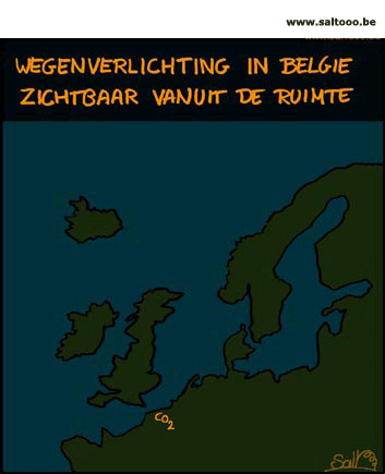 Lichtpollutie in Belgie