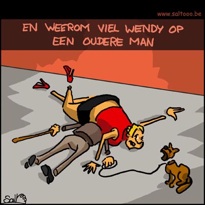 Wendy valt op een oudere man