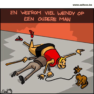 Wendy valt op een oudere man