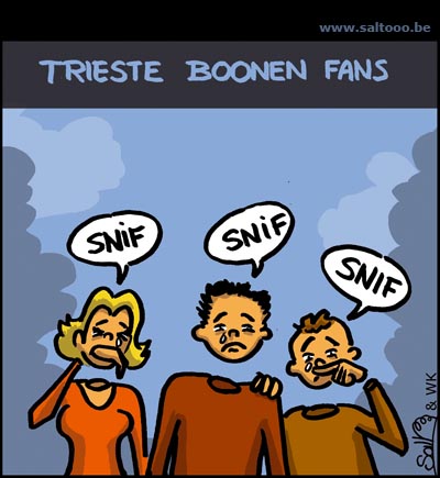 Verdriet slaat toe bij de Boonen fans