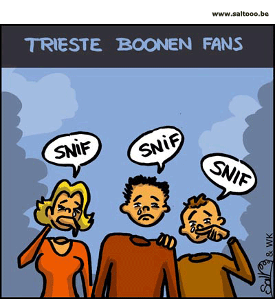 Verdriet slaat toe bij de Boonen fans