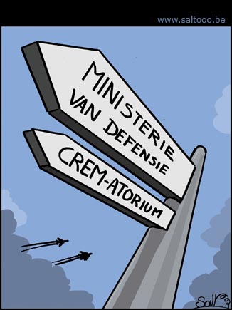 De Crem op het ministerie van defensie
