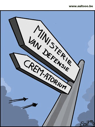 De Crem op het ministerie van defensie