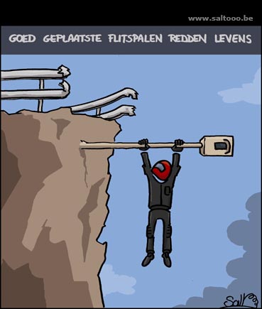 Goed geplaatste flitspalen redden levens