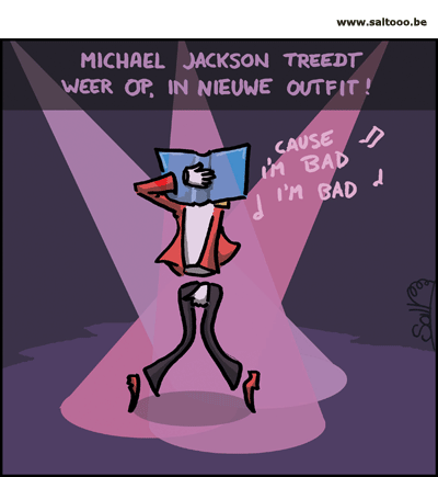 Michael Jackson treedt weer op in nieuwe outfit