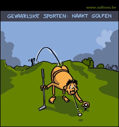 Gevaarlijke sporten: naakt golfen
