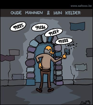 Oude mannen en hun kelder