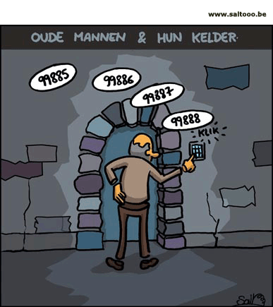 Oude mannen en hun kelder