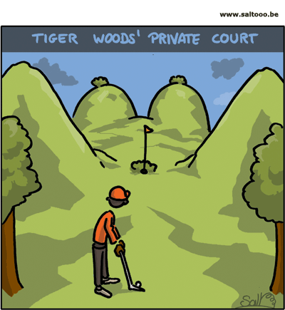 Tiger woods houdt van vrouwelijk schoon