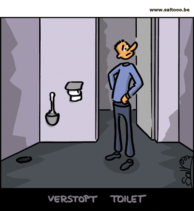 Help, het toilet is verstopt!