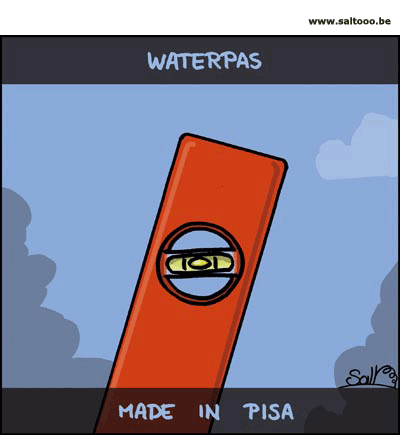 Waterpas made in pisa
