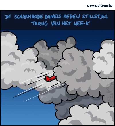 Thema van de cartoon op deze pagina: De Rode Duivels stelden verschrikkelijk teleur op het Ek 2016, klik op de cartoon om naar de volgende te gaan