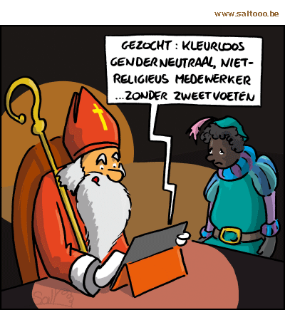 Thema van de cartoon op deze pagina: De Sint heeft alvast een vacature geplaatst, klik op de cartoon om naar de volgende te gaan