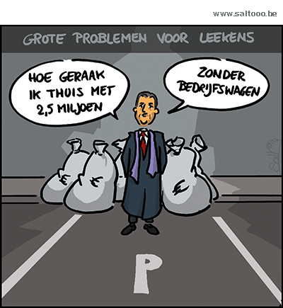 Thema van de cartoon op deze pagina: Georges Leekens heeft grote problemen, klik op de cartoon om naar de volgende te gaan