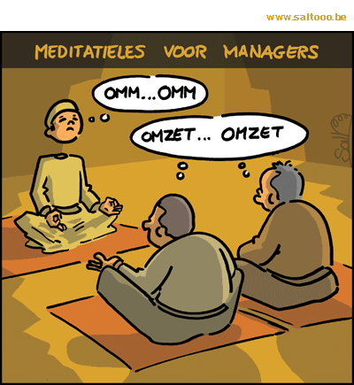 Wanneer managers op meditatie les worden gestuurd