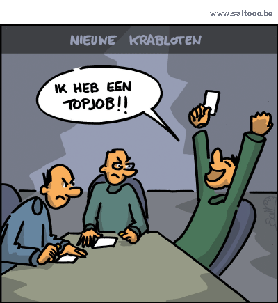 Thema van de cartoon op deze pagina: Met de nieuwe krabloten kan je pas echt grof geld verdienen, klik op de cartoon om naar de volgende te gaan