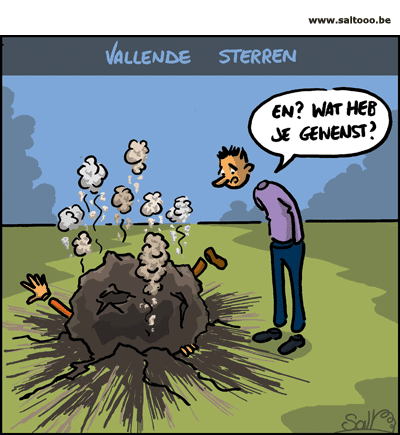 Een vallende ster brengt geluk en laat je een wens doen